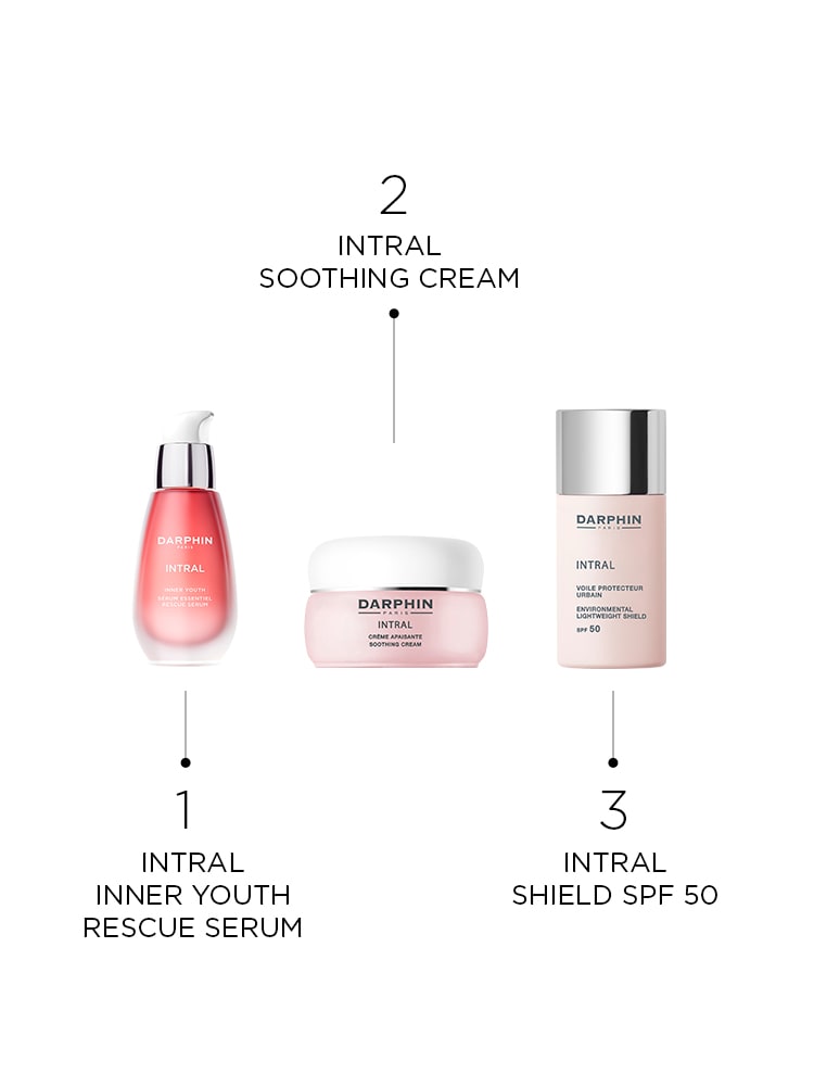 INTRAL Environmental Lightweight Shield Broad Spectrum SPF 50 for sensitive skin; 100% mineral UVA/UVB filters, 30 ml